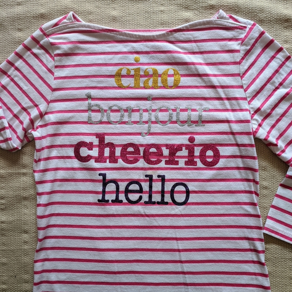 Girls Boat Neck Stripped Top!